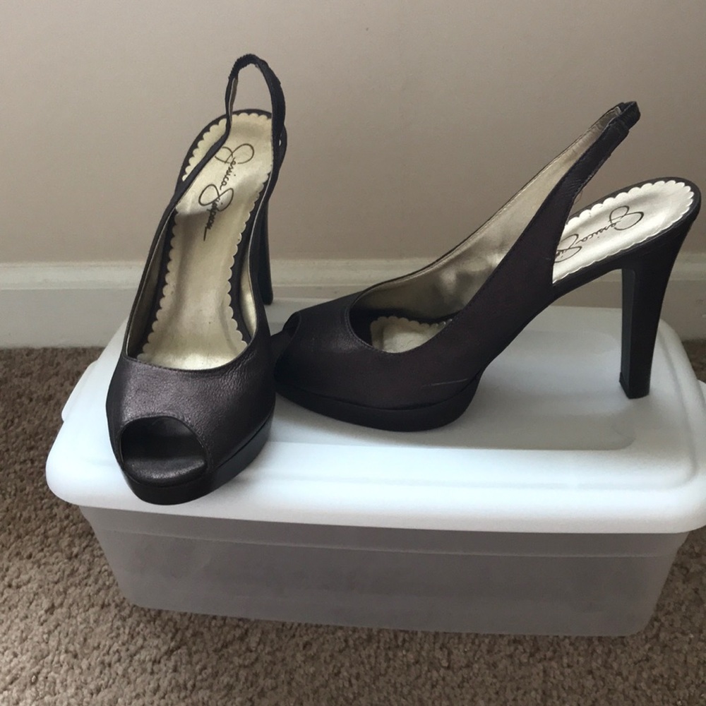 Jessica Simpson Open toe heels
